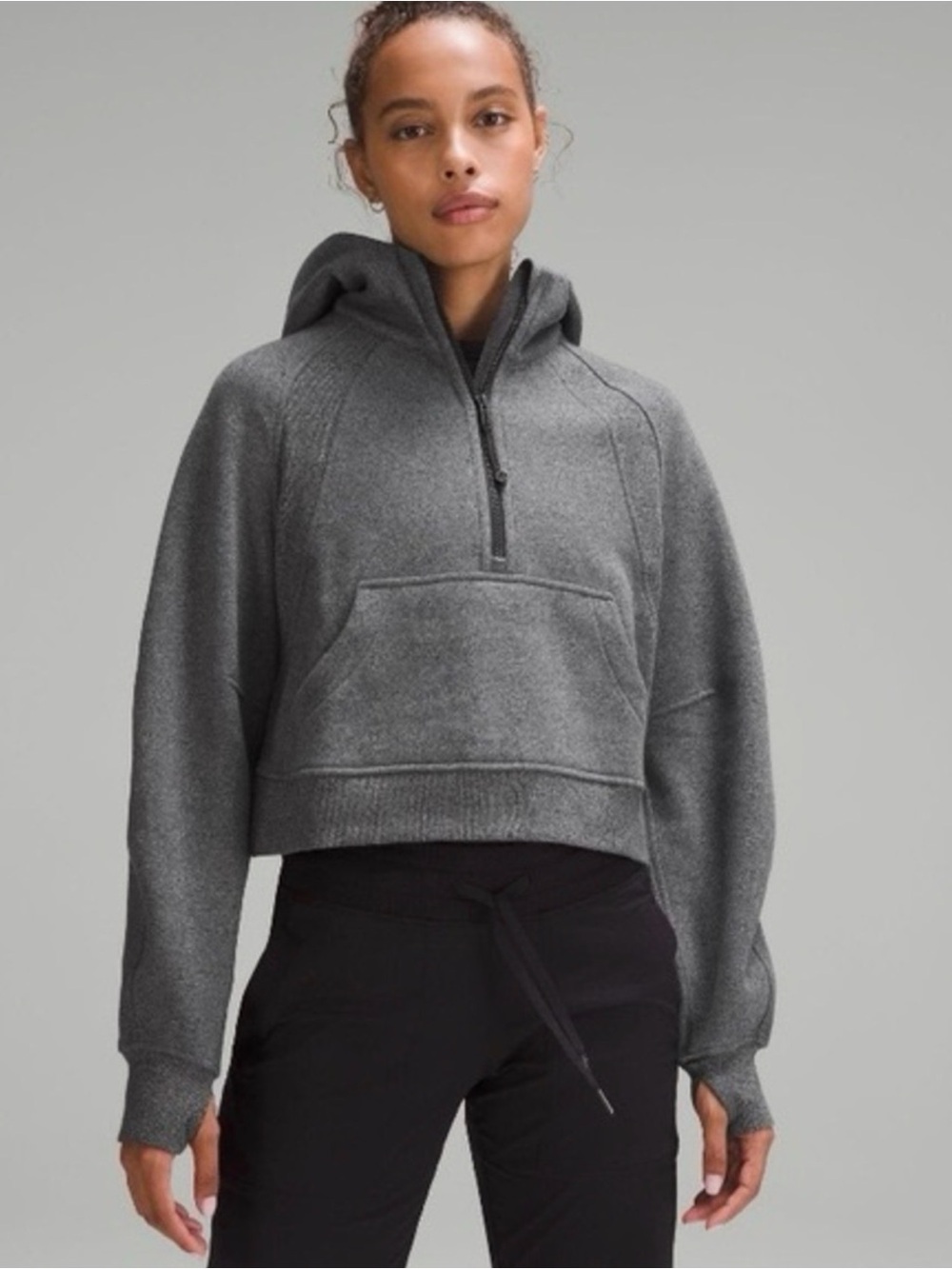 Lululemon Scuba Oversized Half Zip Hoodie Gray